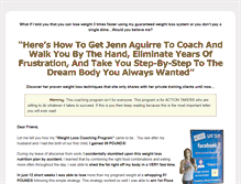 Tablet Screenshot of coachingwithjenn.com